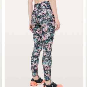 Lululemon Fast & Free 7/8 Tight II *Nulux 25" Dappled Daze Multi Size 10